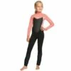 Roxy Girl's 3/2mm Prologue Back Zip Wetsuit -Surfing Equipment Sales Shop 10902 BLKCRLFLMEBRGHTW l