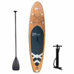 KXONE Adventure Wood Inflatable Paddleboard Kit