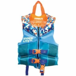 Hyperlite Child's CGA Life Vest Blue/Orange - 33–55 LBS