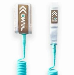 VAMO 10' Full Coiled SUP Paddleboard Leash -Surfing Equipment Sales Shop 8512 CARIBBEAN l