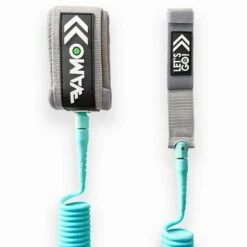 VAMO 10' Full Coiled SUP Paddleboard Leash -Surfing Equipment Sales Shop 8512 SEAFOAM l