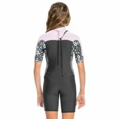 Roxy Girl's 2mm Swell Series Short Sleeve Back Zip Springsuit 9 Roxy Girl's 2mm Swell Series Short Sleeve Back Zip Springsuit -Surfing Equipment Sales Shop ERGW503017 3