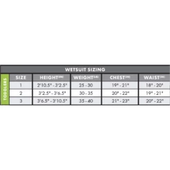 O'Neill Wetsuits Toddler Reactor-2 2mm Back Zip Spring Wetsuit -Surfing Equipment Sales Shop SizeChart Toddlers Wetsuits